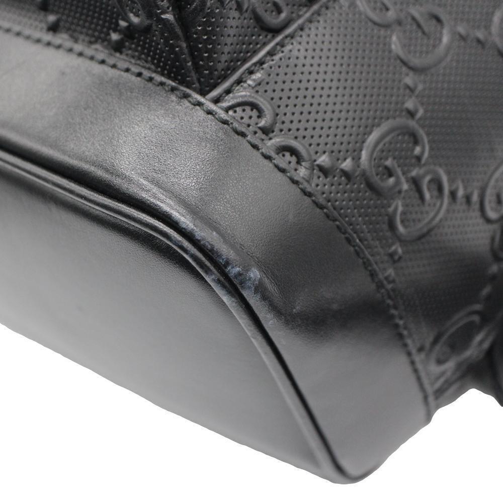Gucci GG Embossed Backpack Leather Black